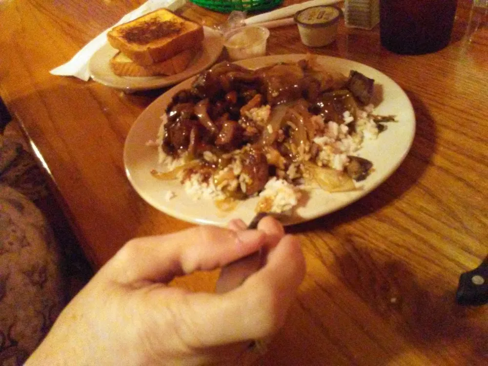 Beef Tips with Rice